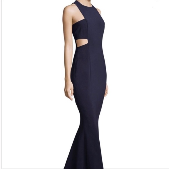 Likely Millbury Gown Navy Blue‎ Cut Out Dress Size 8 - Picture 5 of 8